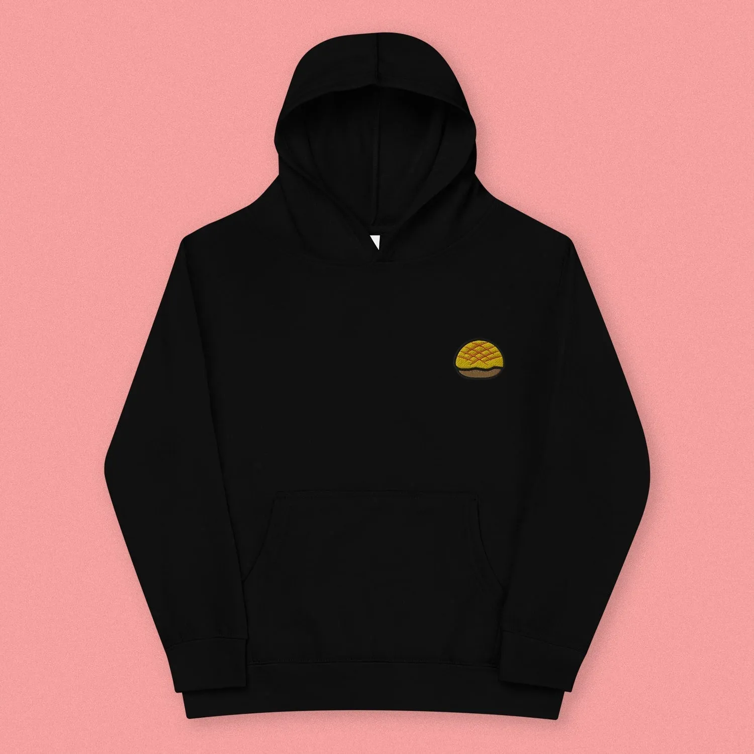 Pineapple Bun Embroidered Kids Hoodie