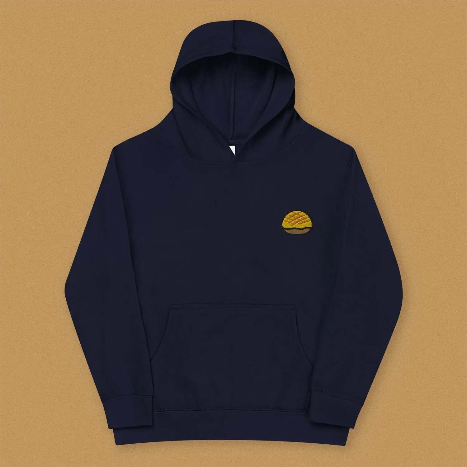 Pineapple Bun Embroidered Kids Hoodie