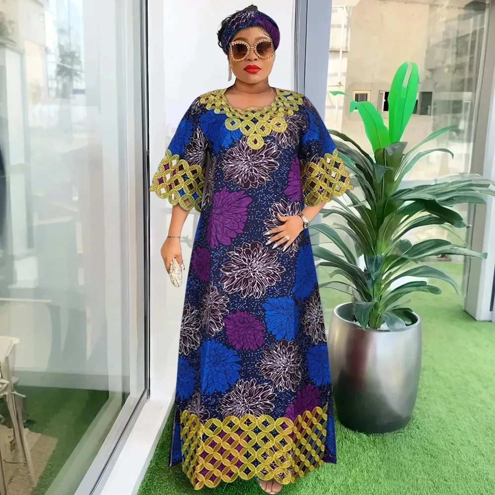 Plus Size African Dresses for Women: Dashiki, Ankara, Bazin Riche Wax Designs & Wedding Party Dresses with Headscarf
