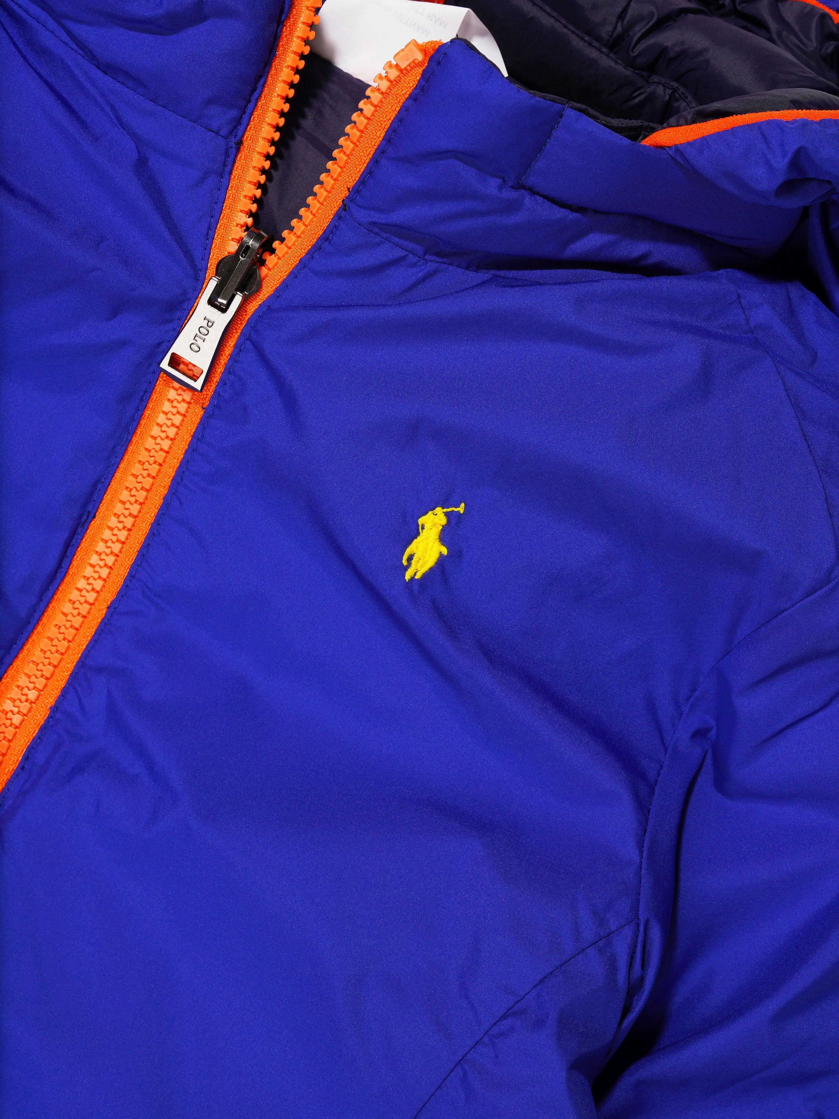 Ralph Lauren Boys Reversible Jacket With Detachable Hood