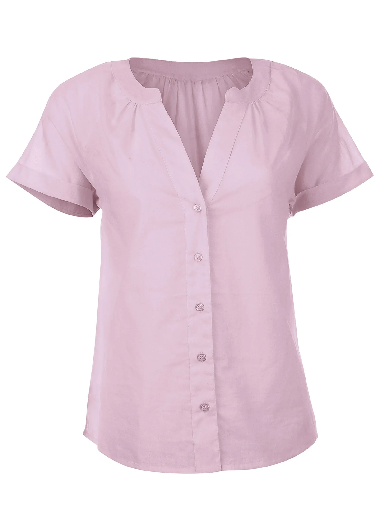 Short Sleeve Blouse - Lilac