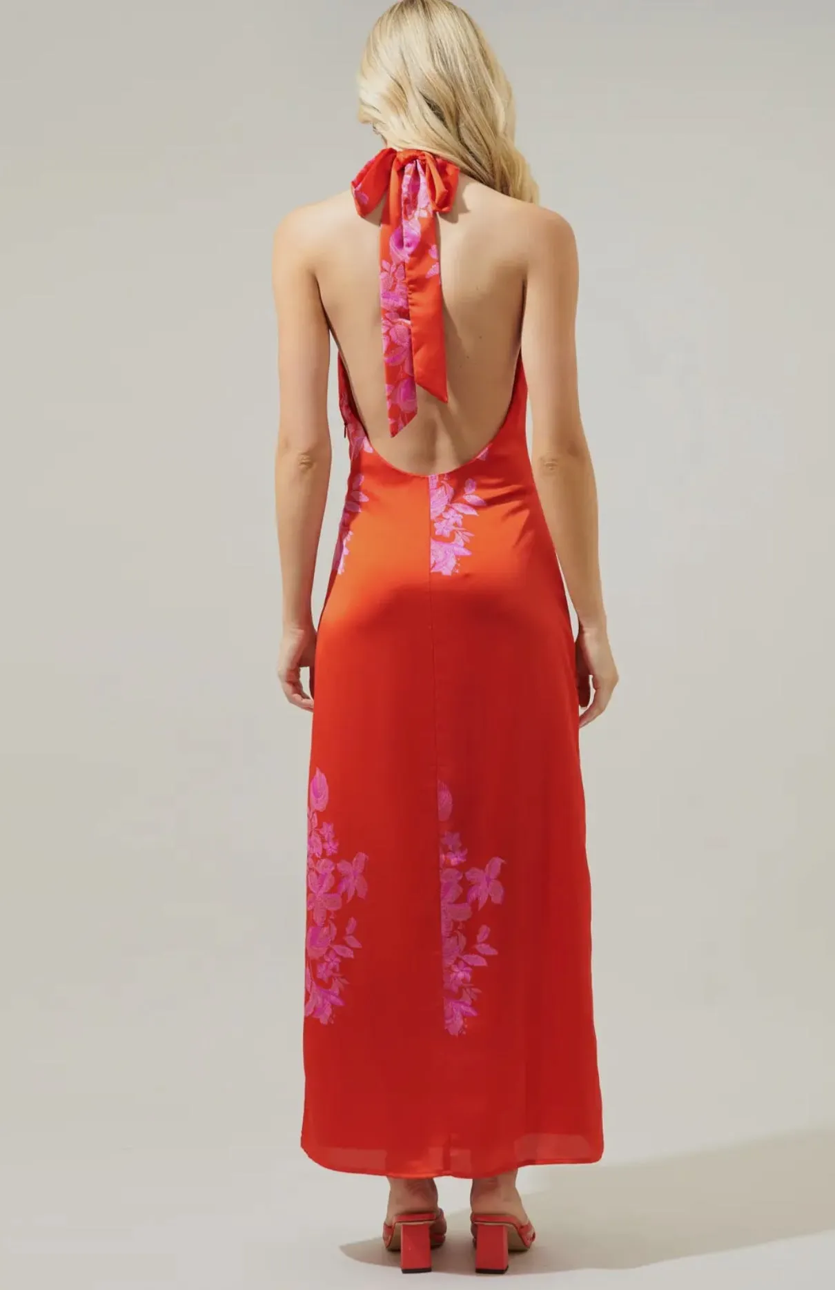 Viola Floral Halter Dress